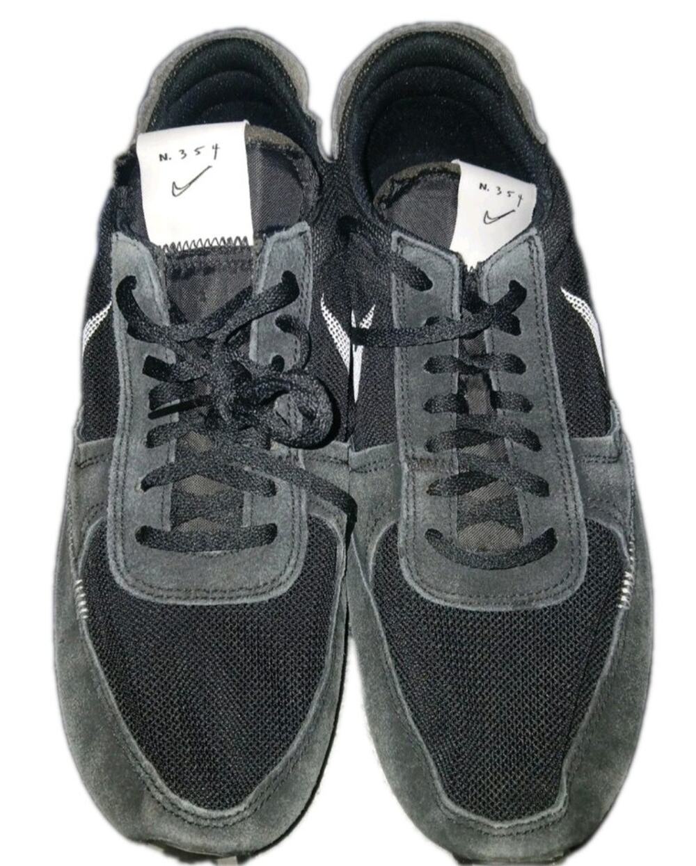 Men’s 10.5 Nike Daybreak Type Waffle Black White Shoes Sneakers Retro